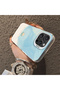 Cute Little Flower Pattern Acrylic Back Silicone Edge Phone Case Compatible with iPhone 16 Pro Max - 4