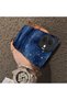 Tecno Spark Go 2(Km4) Compatible Navy Blue Watercolor Mountain-Star Art Pattern Acrylic Back Silicone Edge Phone Case - 4