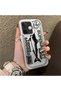 Oppo A5 Pro 4G/5G Compatible Canned Sardine Fish Sketch Pattern Non-Transparent Acrylic Back Silicone Edge Case - 2
