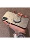 iPhone X/Xs Compatible Silver Carved Moon and Star Pattern Non-Transparent Acrylic Back Silicone Edge Case - 3