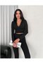 Women's Ribbed Crop Hoodie & Leggings Set - 3