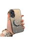 Oppo A60 Compatible Silver Carved Moon and Star Pattern Non-Transparent Acrylic Back Silicone Edge Case