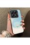 Cute Little Flower Pattern Acrylic Back Silicone Edge Phone Case Compatible with Xiaomi Mi 14t Pro - 2
