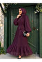 Pleated Chiffon Hijab Dress: Stylish and Comfortable Wear - 3