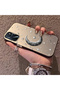 Oppo A16/A16S Compatible Silver Engraved Moon and Star Pattern Non-Transparent Acrylic Back Silicone Edge Case - 3