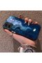 For Samsung Galaxy A06 4G/5G Compatible Dreamy Starry Sea Fish Pattern Acrylic Back Silicone Edge Phone Case - 3