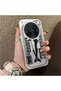 Vivo X300 Pro Compatible Canned Sardine Fish Sketch Pattern Non-Transparent Acrylic Back Silicone Edge Case - 2