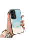 Samsung Galaxy S23 Compatible Cute Little Flower Pattern Acrylic Back Silicone Edge Phone Case