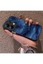 Xiaomi Redmi Note 13 4g Compatible Navy Blue Watercolor Mountain-Star Art Pattern Acrylic Back Silicone Edge Phone Case - 4