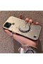 Realme C21 Compatible Silver Carved Moon and Star Pattern Non-Transparent Acrylic Back Silicone Edge Case - 3