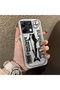 Xiaomi Poco X6 Compatible Canned Sardine Fish Sketch Patterned Non-Transparent Acrylic Back Silicone Edge Case - 2
