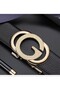 Salah Genuine Leather Gold Buckle Men's Belt - 2