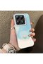 Cute Little Flower Pattern Acrylic Back Silicone Edge Phone Case Compatible with Xiaomi Mi 14t Pro - 2