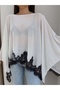 Lace Detail Cape Blouse - 5