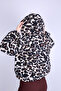 Mns -Leopard Hoodie. Zippered Sweatshirt-1620-1 - 2