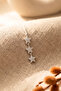 Row Star Model Zircon Stone Necklace - 3