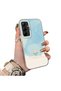 Samsung Galaxy A35 Compatible Cute Little Flower Pattern Acrylic Back Silicone Edge Phone Case