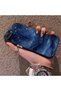 iPhone 7 Plus/8 Plus Compatible Navy Blue Watercolor Mountain-Star Art Pattern Acrylic Back Silicone Edge Phone Case - 3