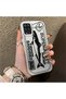 Samsung Galaxy A12/M12 Compatible Canned Sardine Fish Sketch Pattern Non-Transparent Acrylic Back Silicone Edge Case - 2