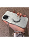 iPhone 15 Plus/14 Plus Compatible Silver Carved Moon and Star Pattern Non-Transparent Acrylic Back Silicone Edge Case - 4