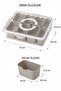 8 Compartments with Locking Vacuum Lid Portable Breakfast Organizer Picnic Set Storage Container Food Box Jewelry Box - 4
