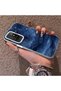 Xiaomi Redmi 10 2022 Compatible Navy Blue Watercolor Mountain-Star Art Pattern Acrylic Back Silicone Edge Phone Case - 3