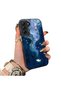 Samsung Galaxy S21 Fe Compatible Dreamy Starry Sea Fish Pattern Acrylic Back Silicone Edge Phone Case