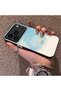 Cute Little Flower Pattern Acrylic Back Silicone Edge Phone Case Compatible with iPhone 17 Pro Max - 3