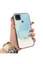 Xiaomi Poco C31 Compatible Cute Little Flower Pattern Acrylic Back Silicone Edge Phone Case