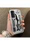 Samsung Galaxy A16 4G/5G Compatible Canned Sardine Fish Sketch Pattern Non-Transparent Acrylic Back Silicone Edge Case - 2