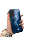 Samsung Galaxy A52/A52S Compatible Dreamy Starry Sea Fish Pattern Acrylic Back Silicone Edge Phone Case