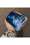 Dreamy Starry Sea Fish Pattern Acrylic Back Silicone Edge Phone Case Compatible with iPhone 7 Plus/8 Plus - 4