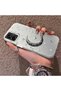 Samsung Galaxy A06 4G/5G Compatible Silver Carved Moon and Star Pattern Non-Transparent Acrylic Back Silicone Edge Case - 3