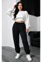 Women's Winter 3-Thread Fleece Lined Casual Basic Sweatpants with Elastic Cuffs - 2