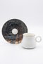 2-Person Gold Gilded Porcelain Turkish Coffee Cup G2690 - 2