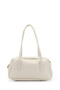 Double Compartment Belt Detailed Women's Shoulder Bag Venus Cream - 4