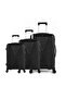 ABS 4-Wheel Hard Trolley Bag Set 017 – 3 Piece Black, 20/24/28 Inches