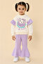 Girl's Top and Bottom Printed Set Watermelon Spanish Lilac Seasonal