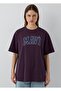 Logo Printed Plum T-Shirt - 3