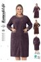 Women's Plus Size 80% Cotton Zipper Pocket Dress / Claret Red 3982