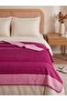 Wona Striped Cotton Single Blanket 160X220 cm Fuchsia - 2