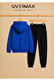 Children's Hooded Black Printed Tracksuit Set – Ages 3-12 - 2