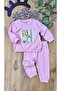 Baby Girl Butterfly Patterned Seasonal Combed Cotton Long Sleeve Set