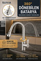 Kitchen Faucet 3 Functions 360 °   Swivel Extendable Pull-Out Head Kitchen Sink Faucet - 8