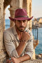 Special Design Men's Cowboy Hat with Belt Buckle - 3
