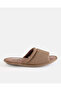 Men Brown Plain Slippers