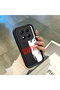 Redmi Note 14 Pro Plus+ 5g Compatible Black Silicone Case Scarface Movie Themed Black‑White Design Camera Protection Shock Absorbing