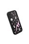 Vivo Y31/Y21D Compatible Black Silicone Case Cat-Pink Ribbon Flower Pattern Camera Protected Shock Absorbing - 3