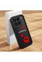 Xiaomi Mi 15 5g Compatible Black Silicone Case Red Lipstick Pattern Camera Protected Shock Absorbing - 2