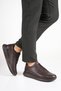 Genuine Leather Men's Walking Shoes Casual Comfort Lace-Up Orthopedic Daily Comfortable Sole Brown Sneaker Palermo - 7